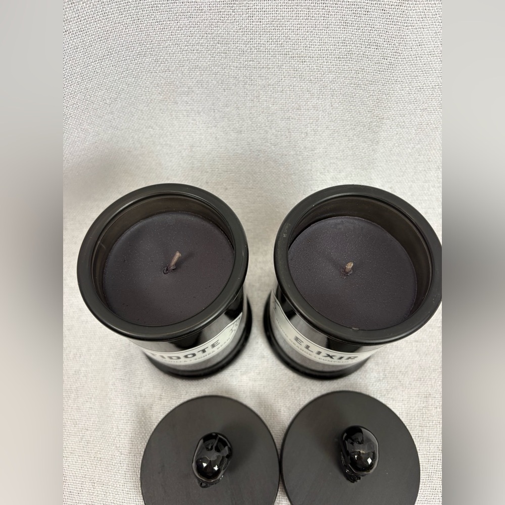 NEW - Set of 2 Apothecary‎ Jars - Scented Candles - Halloween John Derian - Picture 4 of 5